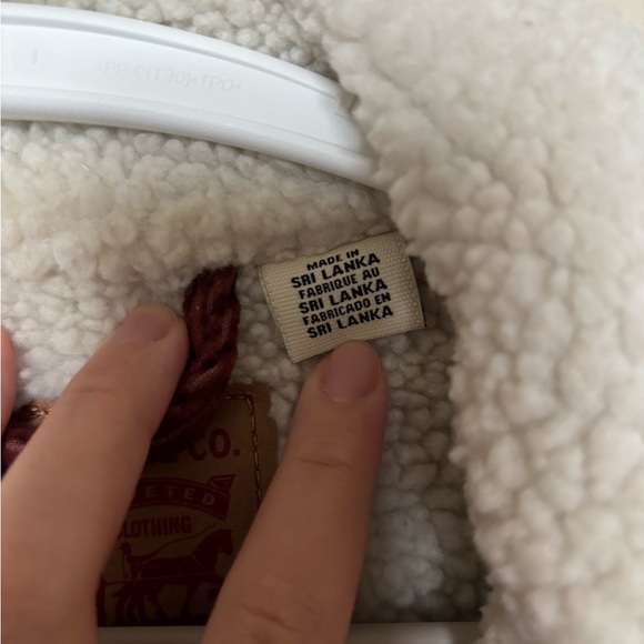 Levi’s Corduroy Sherpa-Lined Trucker Fall Winter Jacket - M - Picture 8 of 10